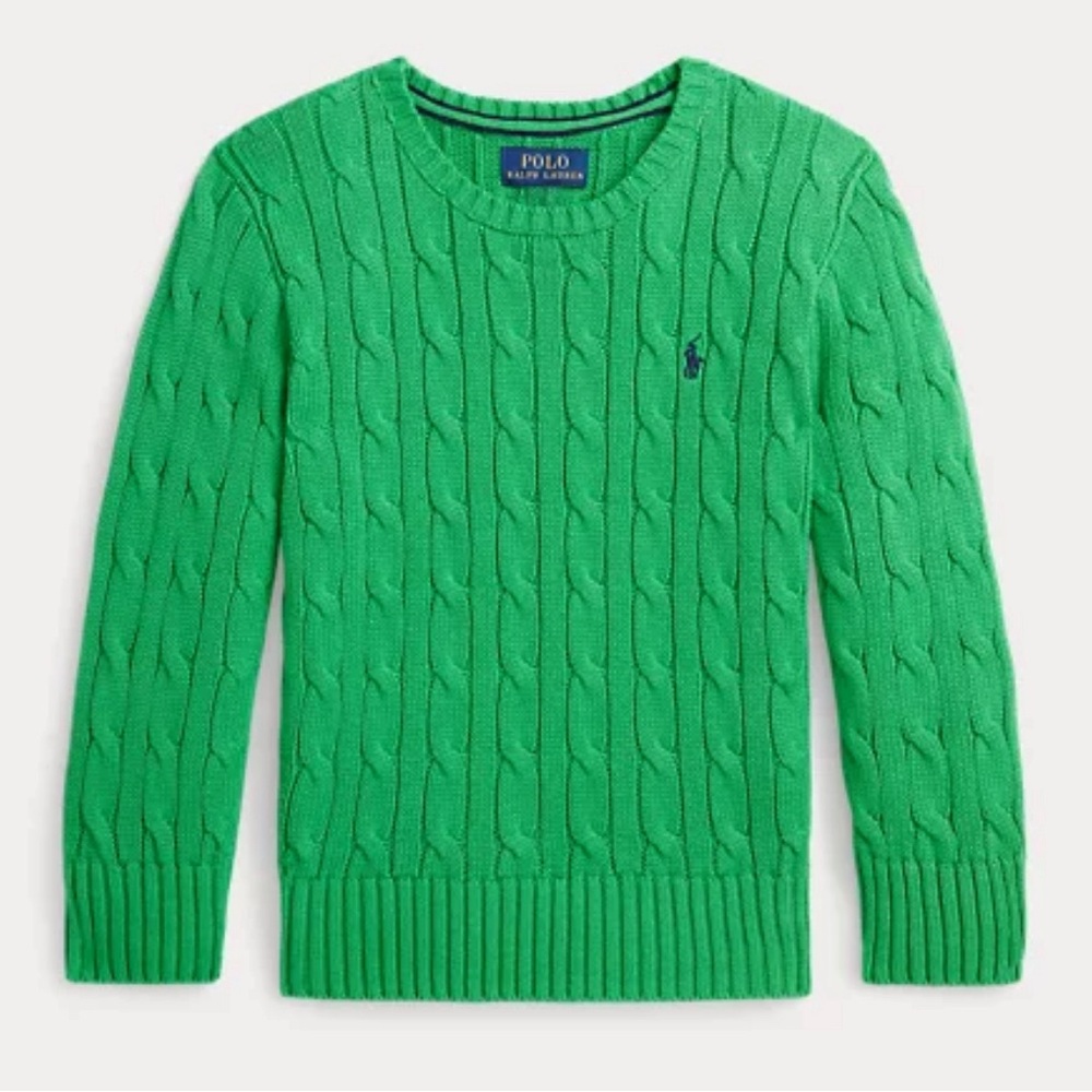 Boys Ralph Lauren Cable-Knit Cotton Sweater Size 6